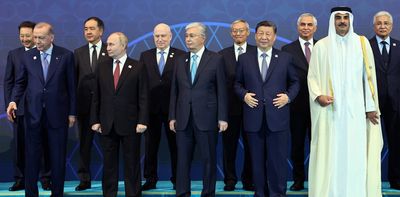 Xi and Putin talk up growth of their Eurasian bloc organisation as counterweight to Nato