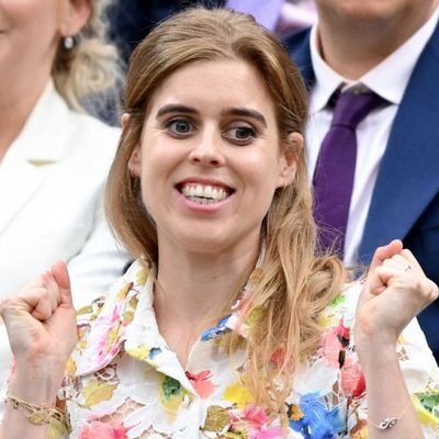 Princess Beatrice Remixes the Wimbledon White Dress Code in a Bright Floral Dress