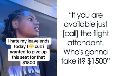 Passenger Refuses $1500 Cash To Give Up Her Seat On Full Flight, Ignites Controversy Online