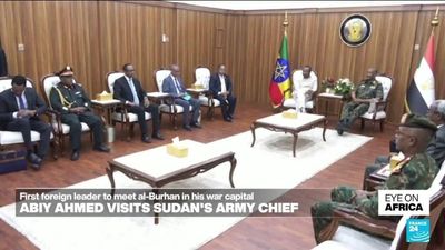 Sudan army chief Abdel Fattah al-Burhan hosts Ethiopian PM Abiy Ahmed