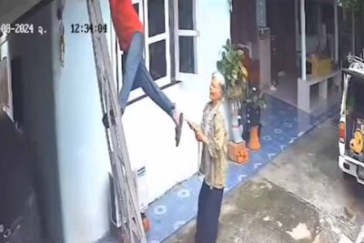 Quick-thinking grandma saves electrician's life