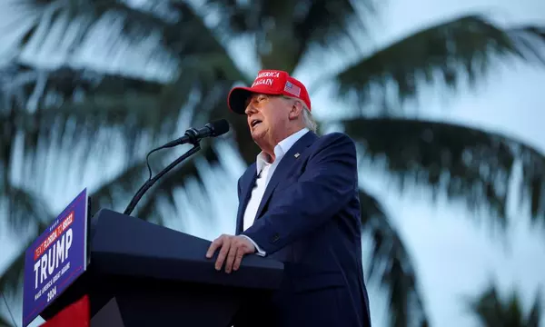 Trump airs list of false grievances at Florida rally: ‘We don’t eat bacon anymore’