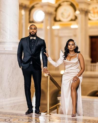 Jarrett Hurd And Wife Radiant In Wedding Attire For Photoshoot