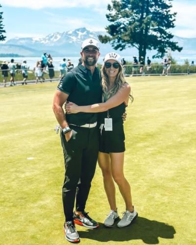 Adam Thielen And Wife Enjoying A Day On The Golf Course