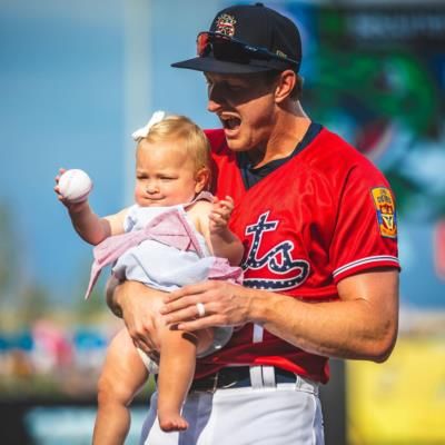 Andrew Stevenson Cherishing Family Moment On The Baseball Field