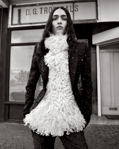 Seán McGirr's Debut Alexander McQueen Campaign Features a White Horse and Rocker Minidresses