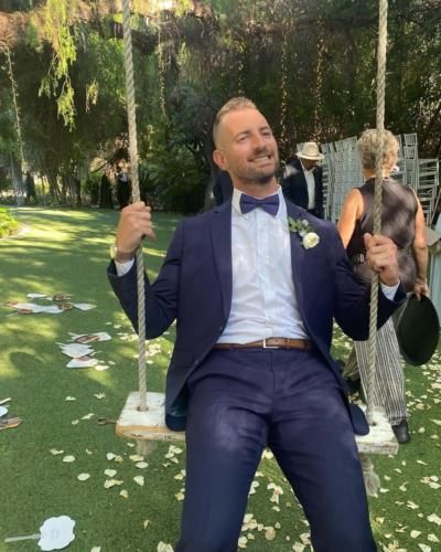 Ryan Sherriff Enjoys Tranquil Moment On Swing