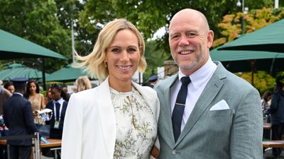 Zara Tindall switches up her signature Wimbledon style and her green bag with white blazer are the perfect outfit partners