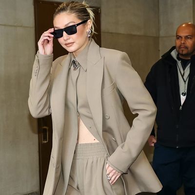 Gigi Hadid Pairs a $3,200 Miu Miu Bag With Sweatpants and Birkenstocks