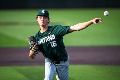 Michigan State baseball’s ace pitcher withdraws from NCAA transfer portal