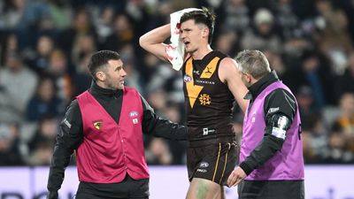 Injured Mitch Lewis still having impact at Hawks