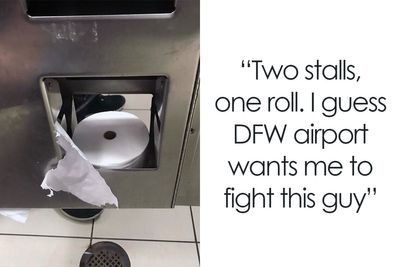 50 Of The Funniest And Weirdest Photos Taken At Airports (New Pics)