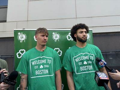 Celtics rookies Baylor Scheierman and Anton Watson think Joe Mazzulla looks fun to play for