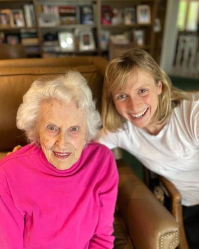 Katie Ledecky And Grandma Radiate Joy In Makeup Moment