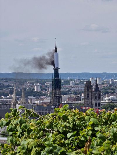 France's Rouen cathedral evacuated after spire catches fire