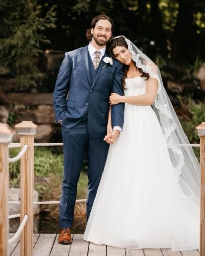 Keith Kinkaid And Wife Embrace In Elegant Wedding Photoshoot