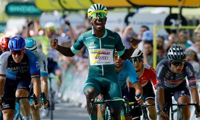 Cavendish upset with Tour de France penalty as Girmay seals stage hat-trick