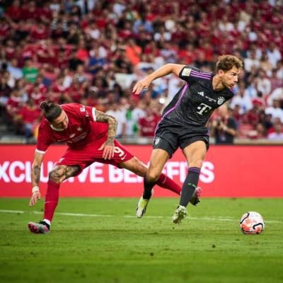 Leon Goretzka Showcasing His Skills On The Football Field