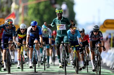 Biniam Girmay sprints to third win of the Tour de France on stage 12