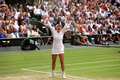 Barbora Krejcikova stuns Elena Rybakina in strange but absorbing Wimbledon semi-final