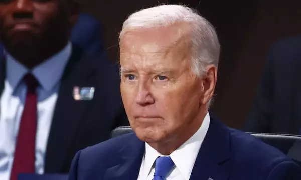 Biden mistakenly calls Kamala Harris ‘Vice-President Trump’ at Nato press conference – live