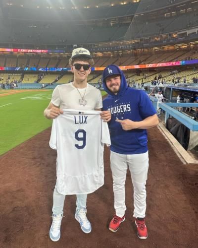 Athletic Camaraderie: Lux And Podziemski Embody Sportsmanship