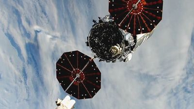 Cygnus cargo spacecraft departs the ISS for a fiery re-entry in Earth's atmosphere