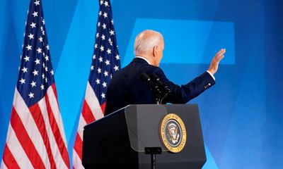 You could sense the embarrassment as Biden spoke, a sign of how low the presidency has sunk