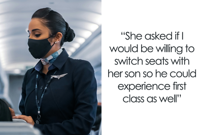 Plane Staff Pressures Woman To Give Her First-Class Seat To A Kid, She Refuses And Faces Backlash