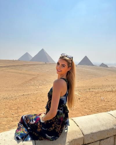 Enchanting Ivanna Mcmahon Shines In Egypt's Pyramids