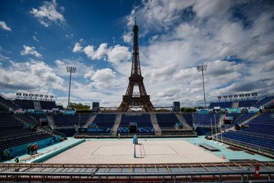 The Paris Olympics beach volleyball court will have the most stunning view of the Eiffel Tower