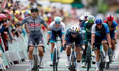 Jasper Philipsen wins Tour de France stage 13 but sprint style criticised again