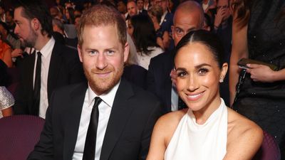 Meghan Markle takes us back to her wedding day in white halterneck dress and another statement ring