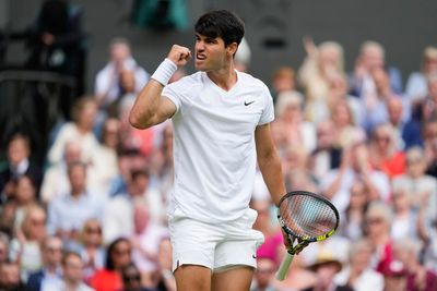 Defending champion Carlos Alcaraz beats Daniil Medvedev to return to the Wimbledon final