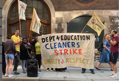 Government cleaners win pay-out of up to £2,500 as strike called off