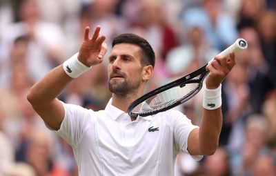 Why is Novak Djokovic celebrating by playing the violin at Wimbledon?