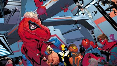 Spider-Society writer talks bringing together every Spider-Man from across the Spider-Verse, from Spider-Rex to Spider-Ham and more