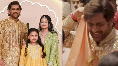 Rarest of rare scenes: MS Dhoni's dance moves at Anant Ambani and Radhika Merchant's wedding as cool as his cricket - watch