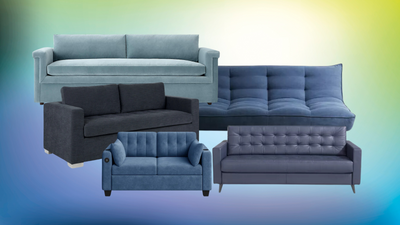 These Stylish Blue Sleeper Sofas Combine Dual Function Seating With the Color of the Moment