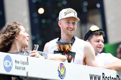 Boston’s Sam Hauser on his, uh, unforgettable moment in the Celtics’ duck boat parade