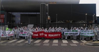 Climate activists blockade entrance to incinerator site in Aberdeen