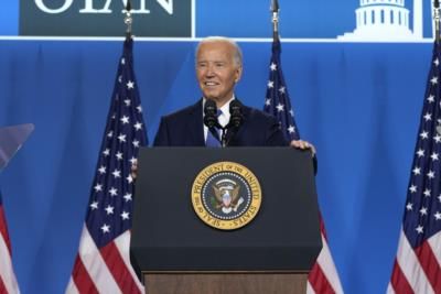 Biden Campaign Celebrates Success After NATO Press Conference