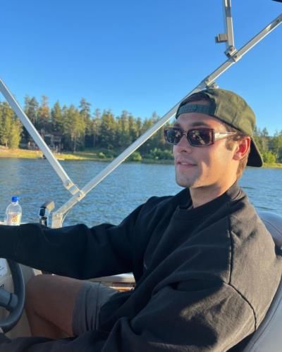 Austin North Embracing Sea Vibes On Boat Adventure