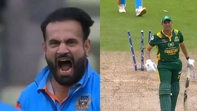 Irfan Pathan's banana swing returns to haunt Younis Khan 18 years after his hat-trick in India vs Pakistan Test in Karachi - watch