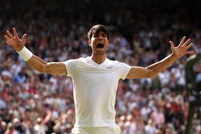 Carlos Alcaraz eases past Novak Djokovic to claim back-to-back Wimbledon titles