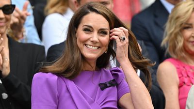 Kate Middleton's last-minute appearance at Wimbledon gave us goosebumps –and her royal purple dress was the perfect choice