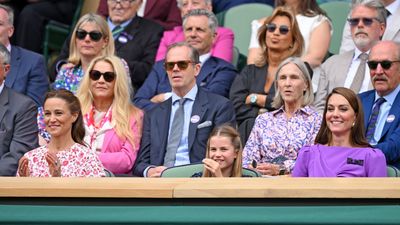 Pippa Middleton steps out alongside Kate for Wimbledon men's final in a stunning pink floral maxi dress