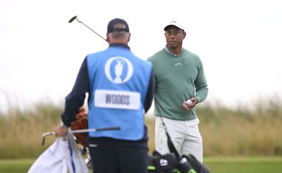 Sunday stroll: Tiger Woods preps for 2024 British Open at Royal Troon
