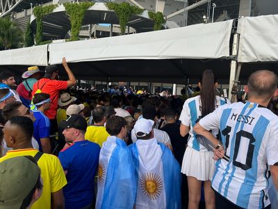 Violence and blood marred the Copa América final as fans without tickets break in the Hard Rock Stadium in Miami