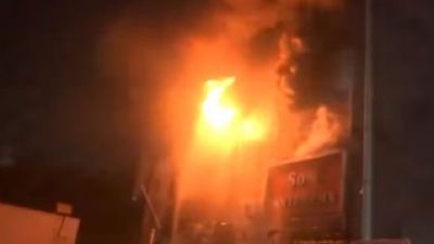 Fire breaks out at multi-story building in Delhi's Mayur Vihar Phase-II